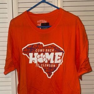 Orange Clemson Graphic T-Shirt NWT